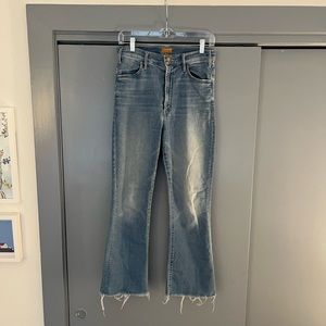 MOTHER Jeans The Hustler Ankle Fray